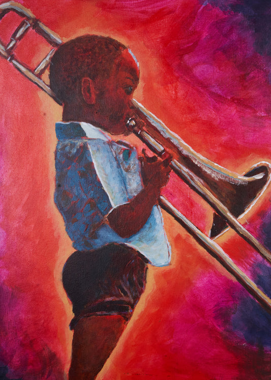 Jazz Kid Trumpet Player